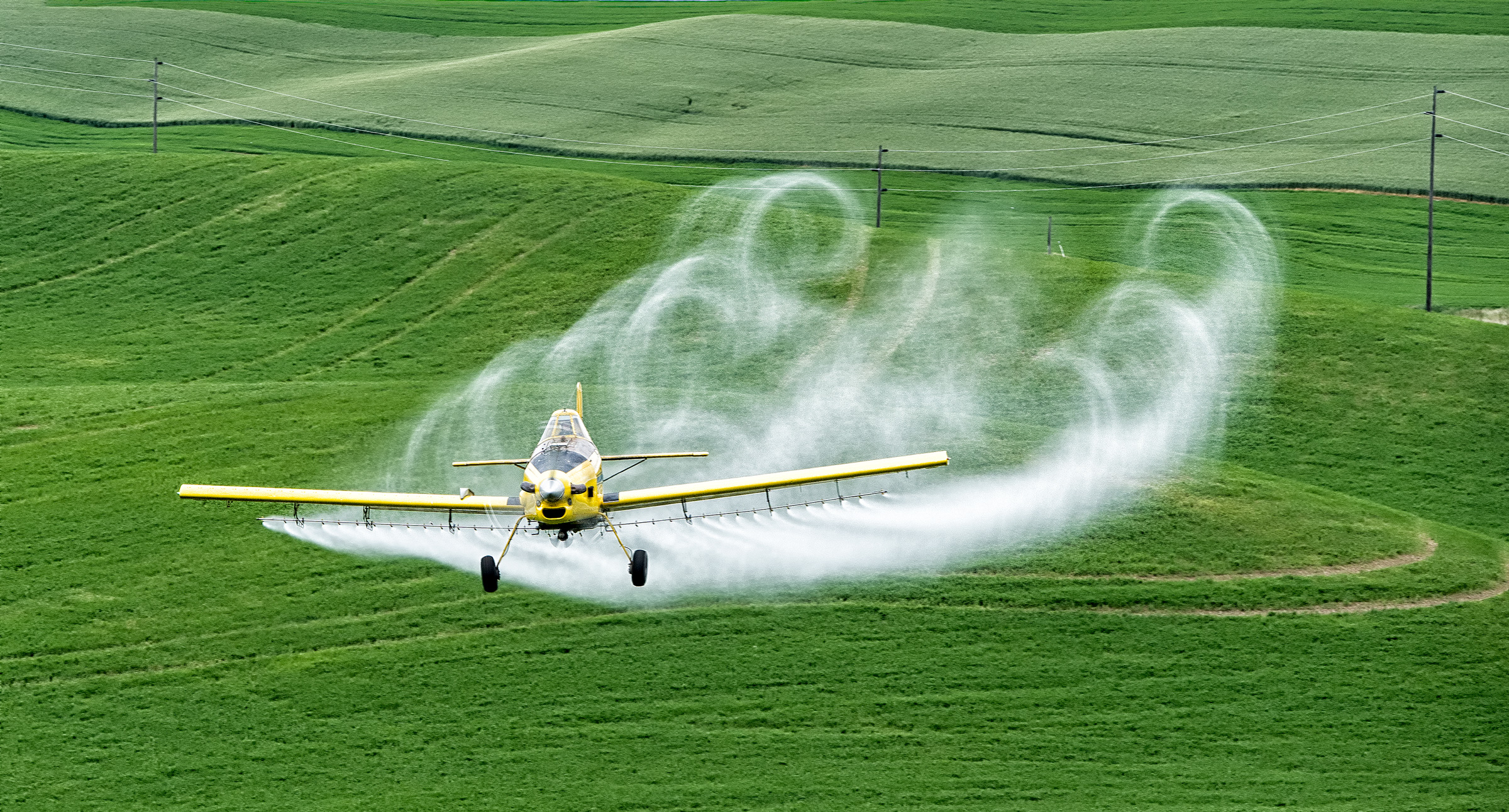crop dusting plane